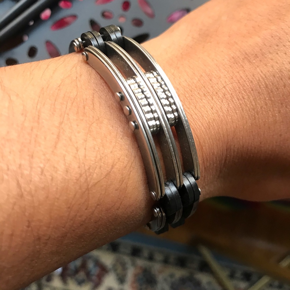 Modern men’s bracelet.